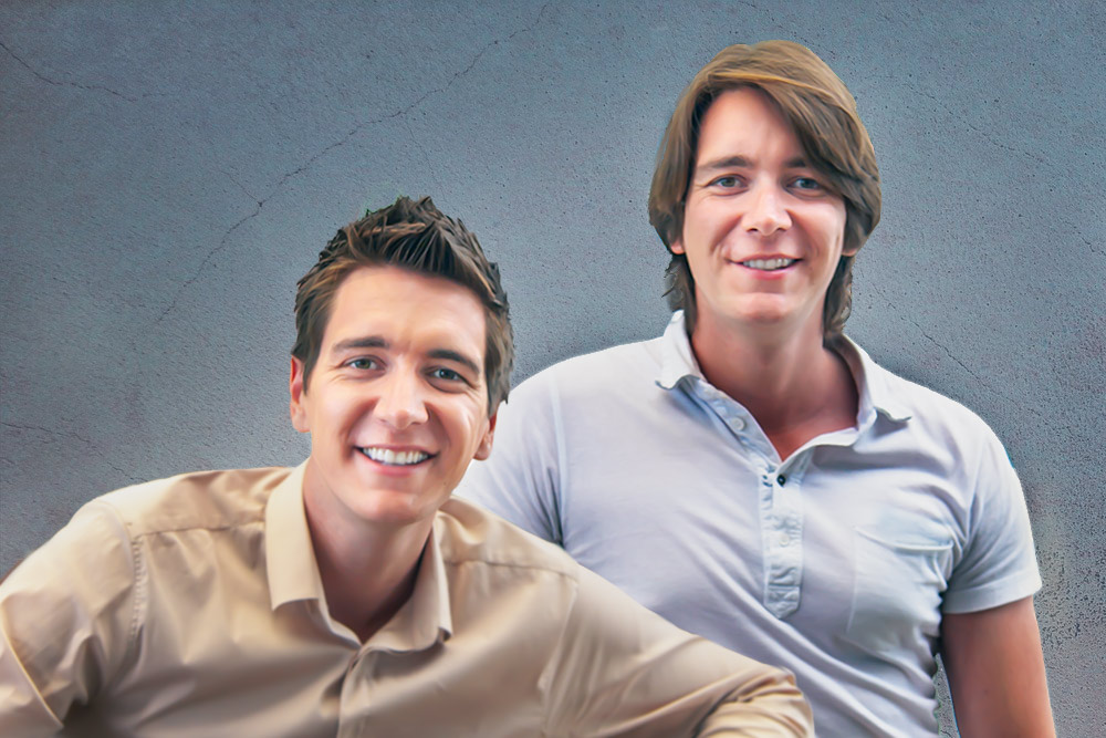 A Weasley Twins/Oliver and James Phelps portrait by Eliza Leung